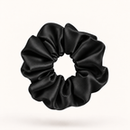 The Orbit: Mulberry Silk Scrunchie, pack of 2, plus silk pouch, 22 Momme, 6A